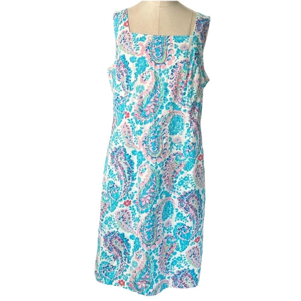 Talbots FRESCO PAISLEY SHEATH DRESS Size 12 NEW with Tags - Picture 13 of 13